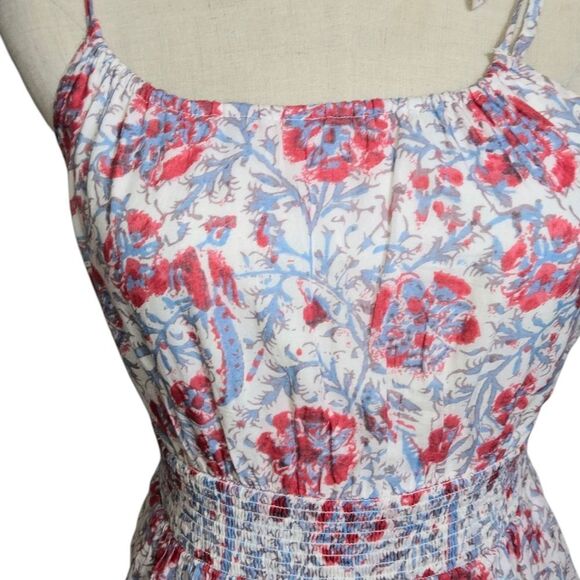 American Eagle Vintage Floral Sleeveless Dress Red And White - Picture 3 of 6